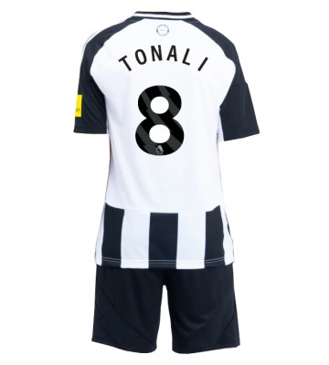 Newcastle United Sandro Tonali #8 Hemmakläder Barn 2024-25 Kortärmad (+ Korta byxor)